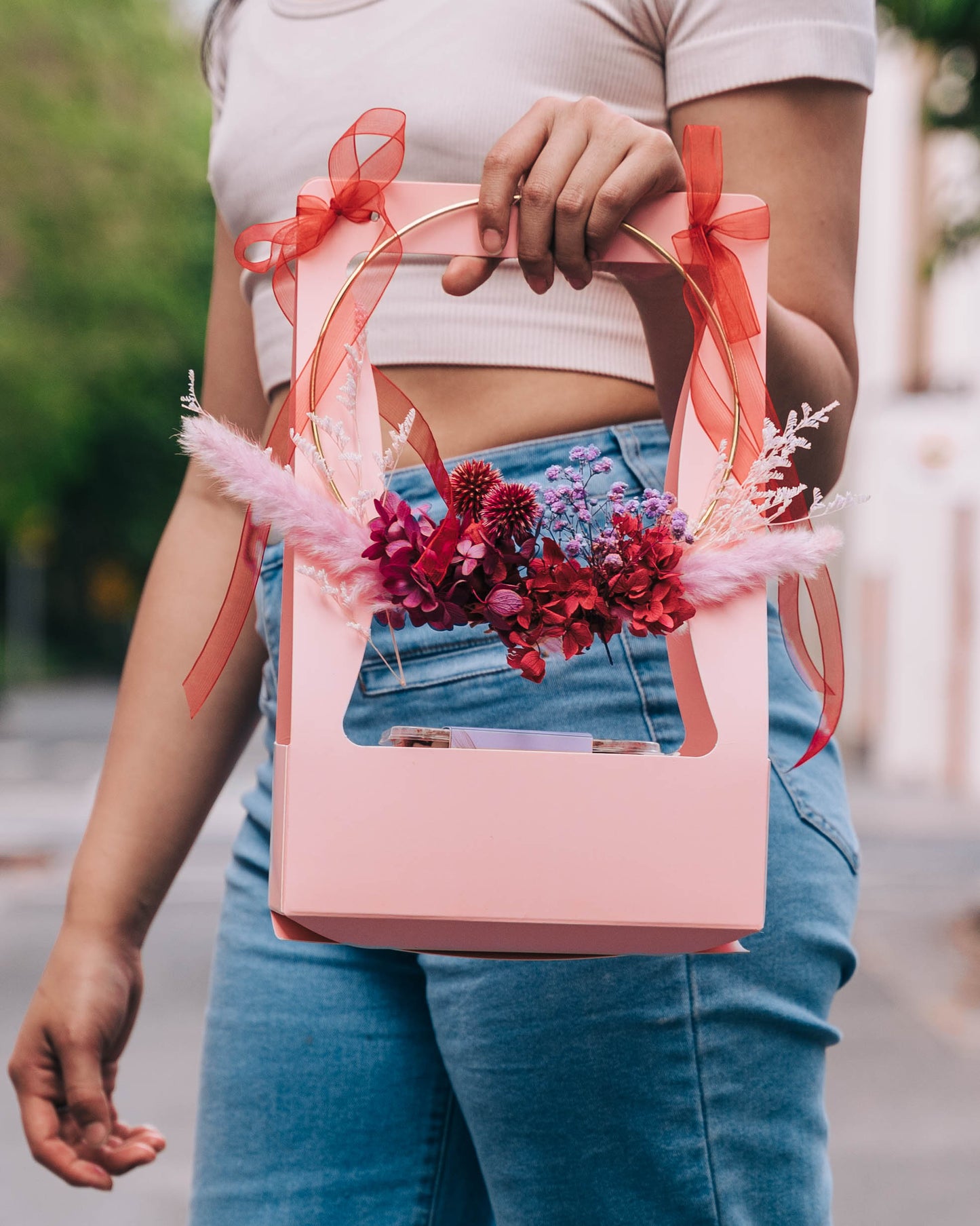 Deluxe Floral Wreath & Tiramisu Bundle
