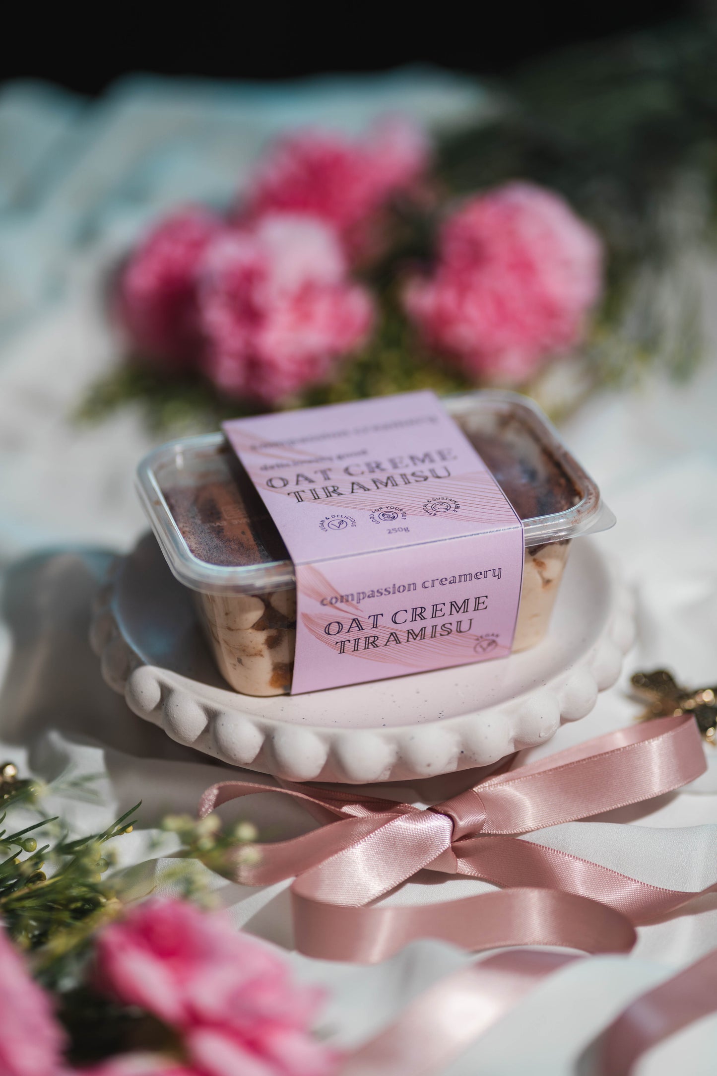 Deluxe Floral Wreath & Tiramisu Bundle
