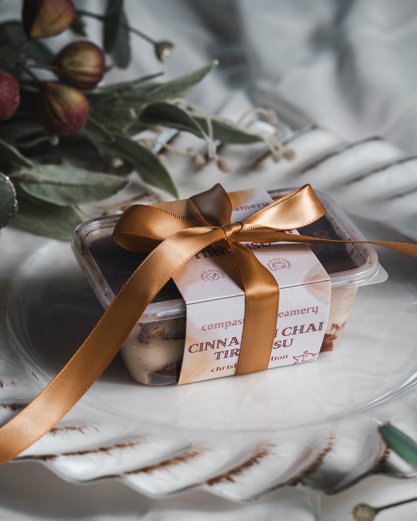 Deluxe Floral Wreath & Tiramisu Bundle