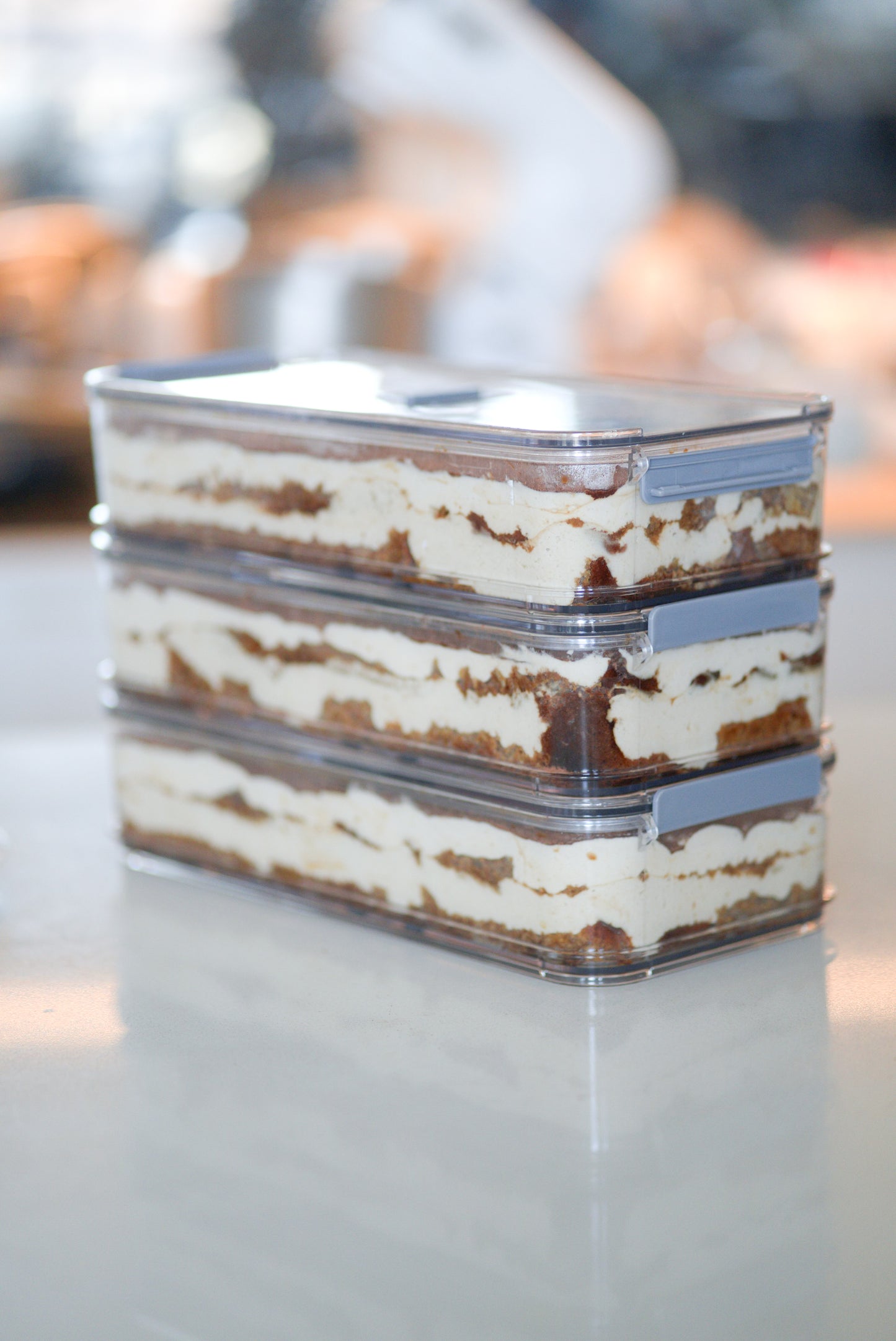 Golden Tiramisu Tray