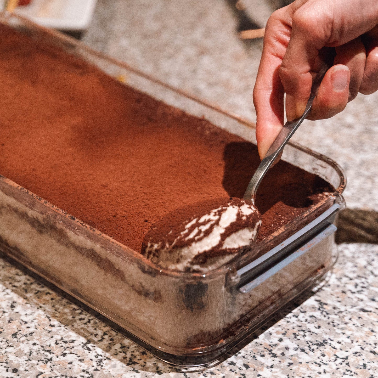 Golden Tiramisu Tray