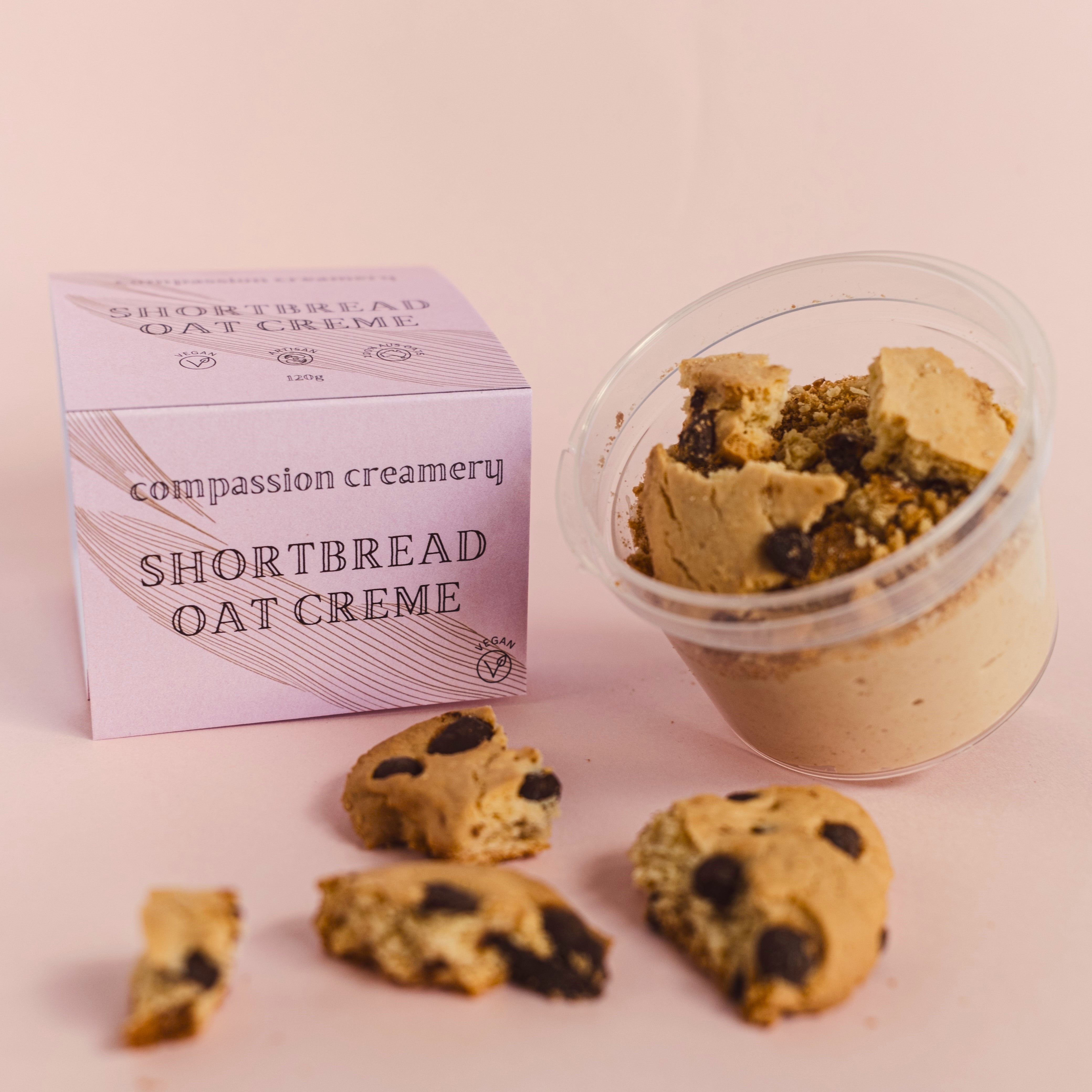 Shortbread Cremes Choc Chip Shortbread Dessert Tub – Compassion Creamery